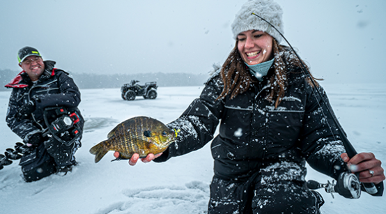 Get Geared Up For Ice Fishing Season In The StrikeMaster Kick Your