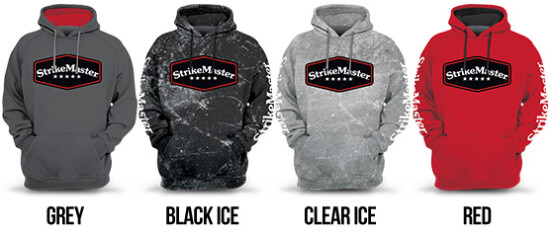 StrikeMaster Black Ice Fishing Hoodie Sweatshirt L Sms02-l for