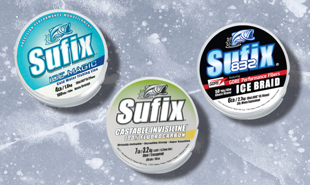 Sufix 300 Yard Ice Magic Monofilament Fishing Line - Clear 1 lb