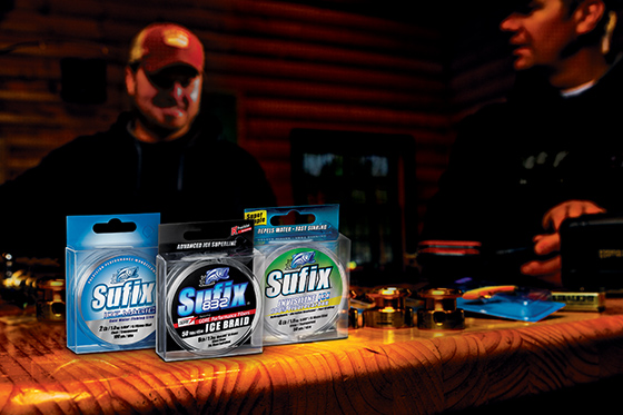 Before first ice, re-spool your reels with fresh Sufix® line