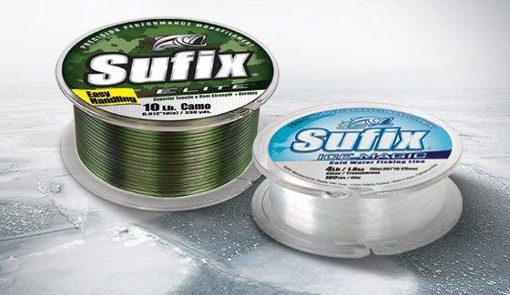 Sufix Magic 6lb Monofilament Ice Fishing Line Neon Orange