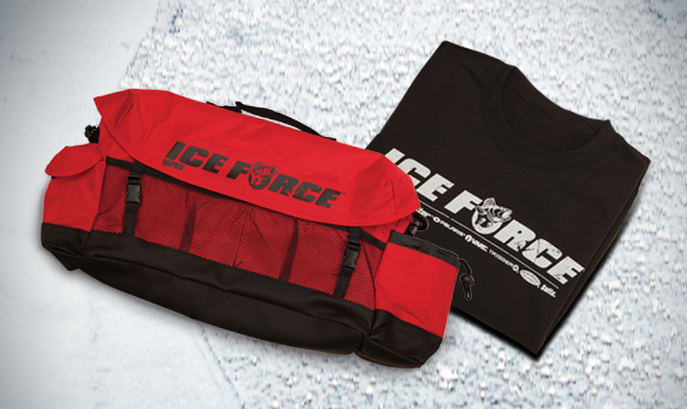 Free ICE FORCE Sweatshirt & Tackle Bag With Qualifying Purchase